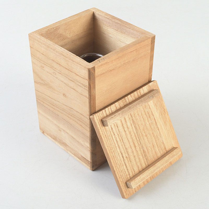 茶道具 備前焼 木村陶峰造 肩衝茶入 仕覆付 共箱 V S518 - メルカリ