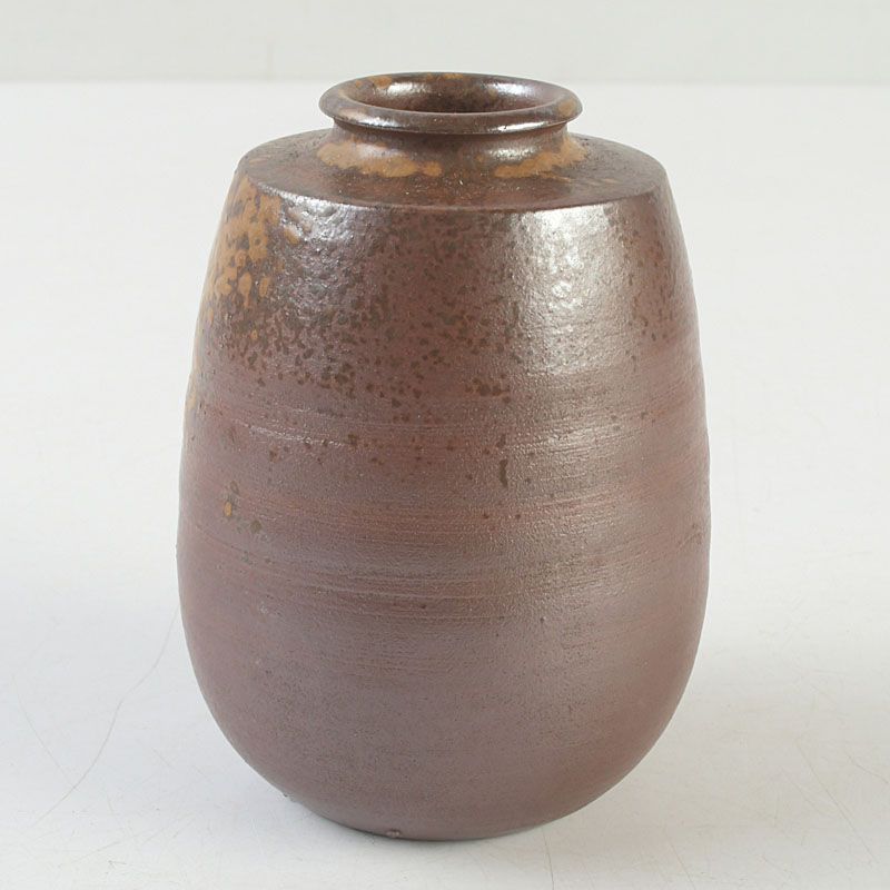 茶道具 備前焼 木村陶峰造 肩衝茶入 仕覆付 共箱 V S518 - メルカリ