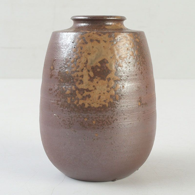 茶道具 備前焼 木村陶峰造 肩衝茶入 仕覆付 共箱 V S518 - メルカリ