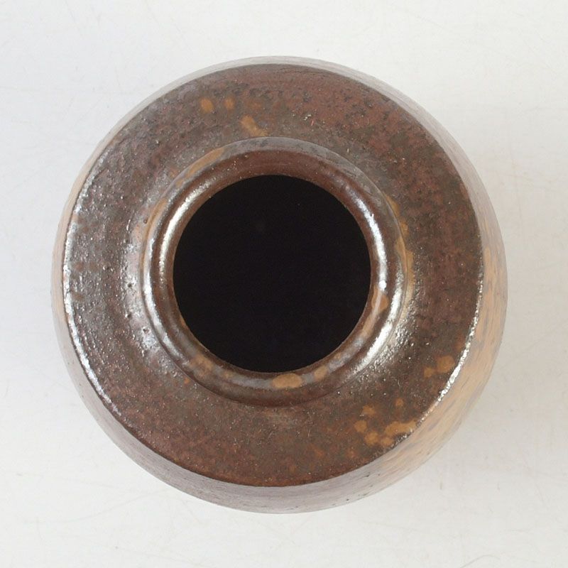 茶道具　備前焼　正告作　茶入　仕覆付　共箱　V　R6742 備前焼 木村陶峰造 火襷茶入（仕覆付）（保護箱） : 茶道具と掛軸の