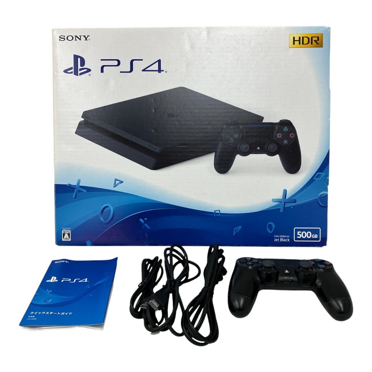 SONY PlayStation 4 PS4 本体 CUH-2200A 500GB Jet Black プレステ4