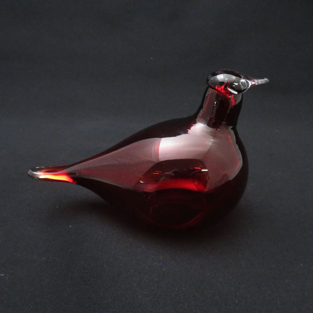 美品 iittala イッタラ Birds by Toikka コアジサシ クランベリー