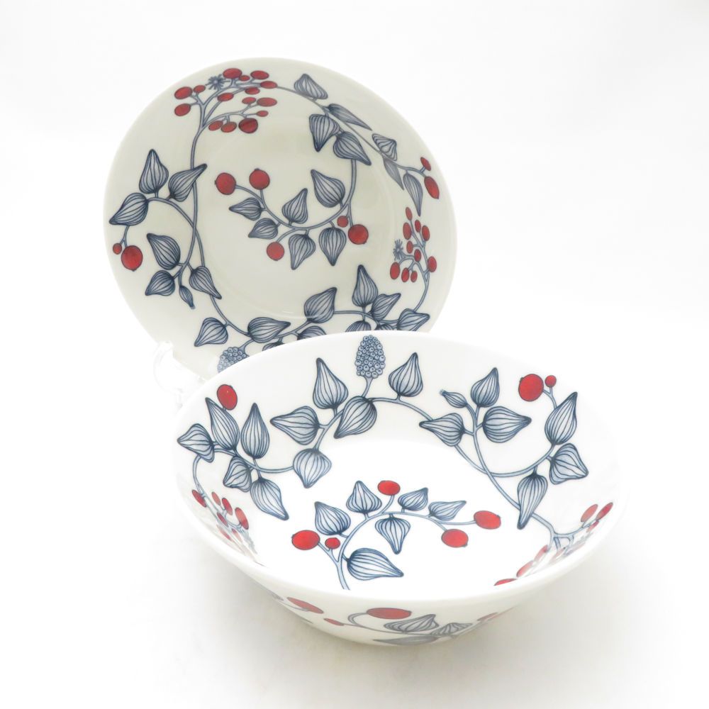 ARABIA アラビア Runo ルノ フロストベリー ボウル 2点 ペア 17cm