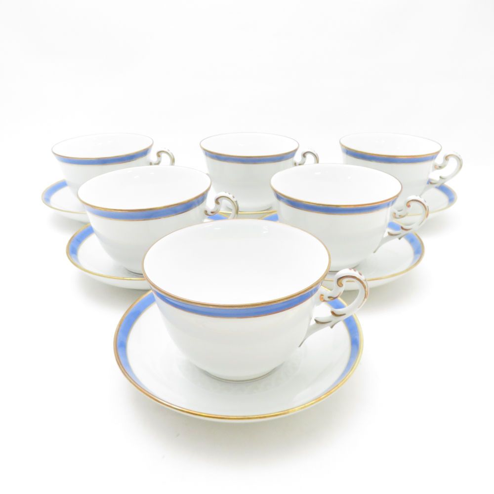 Richard Ginori リチャードジノリ アマルフィブルー カップ＆ソーサー 6客 セット ティー コーヒー テーブルウェア