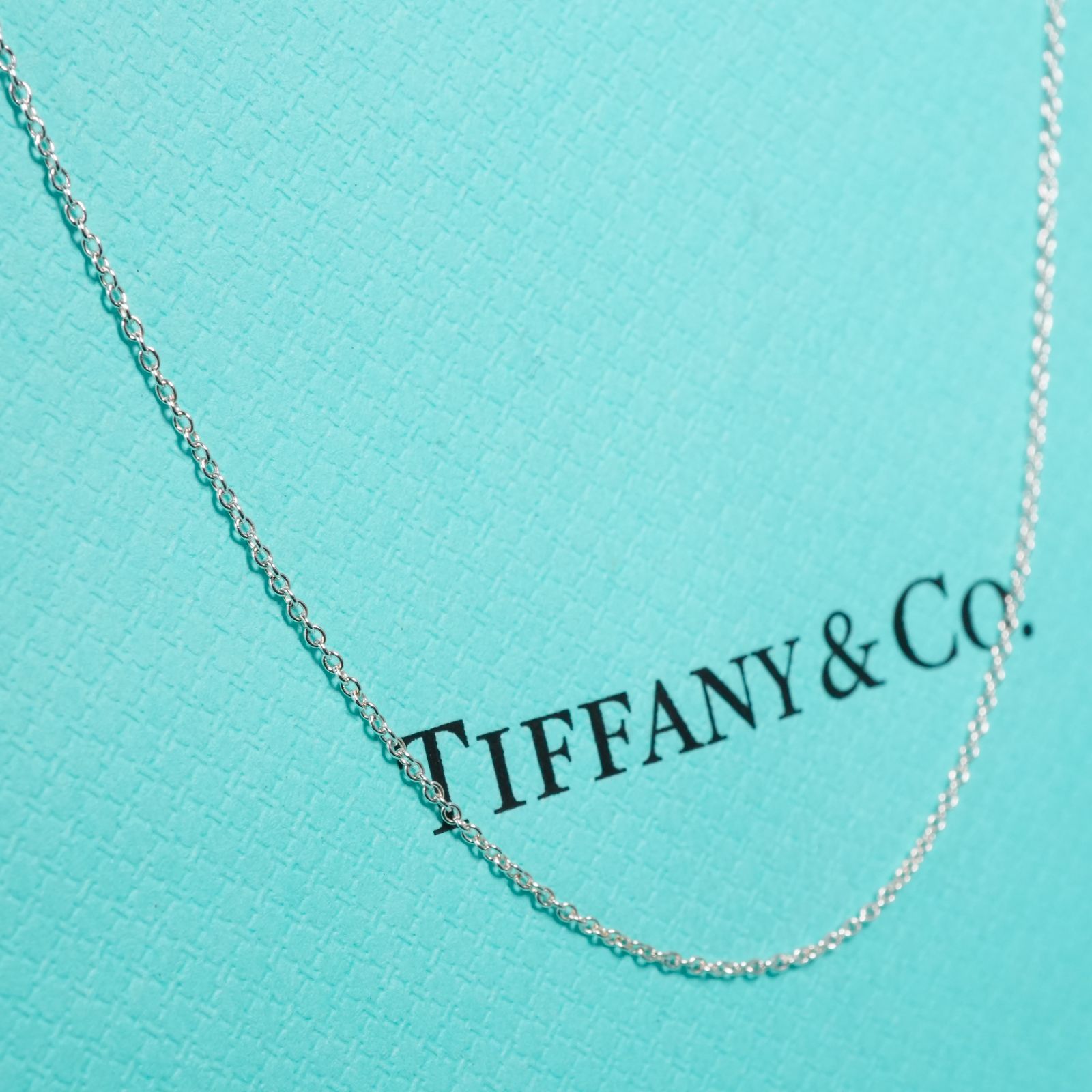 極美品76cm ティファニー シルバー ロングチェーン ネックレス25-2252