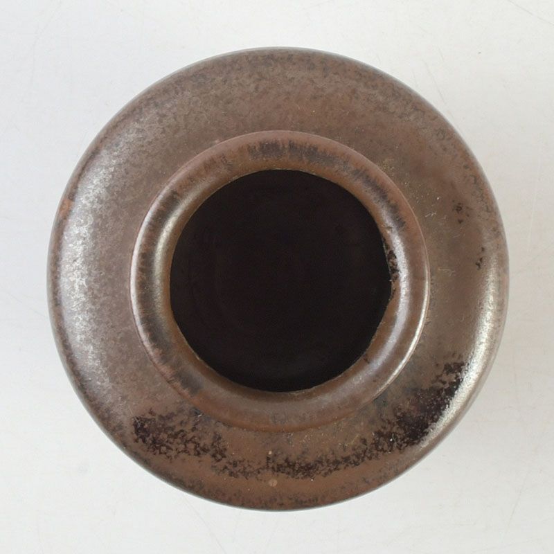 茶道具 尾戸焼 土居庄次作 肩衝茶入 仕覆付 共箱 V S519 - メルカリ