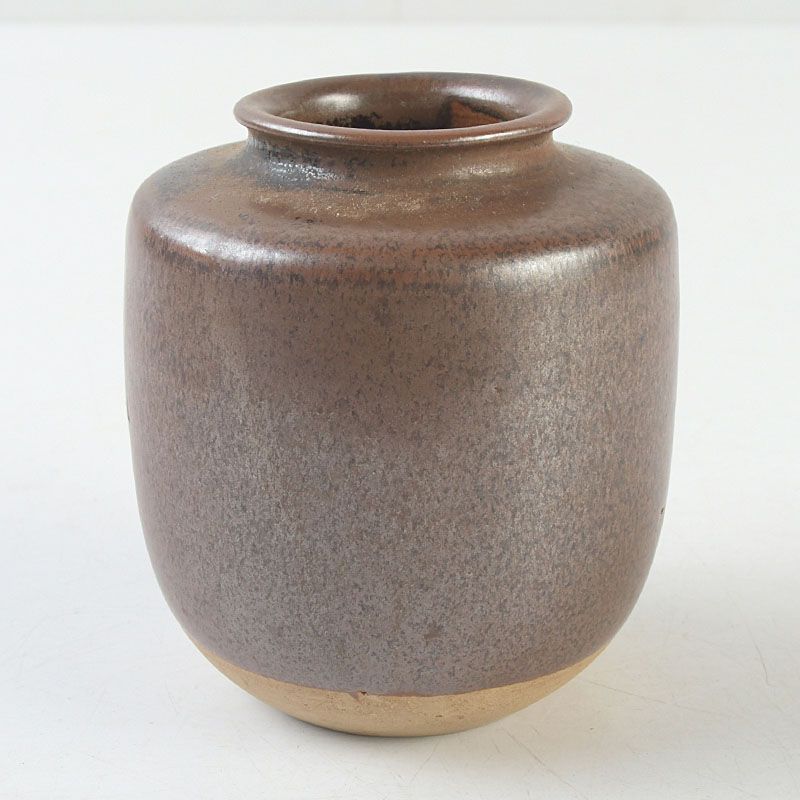 茶道具　尾戸焼　土居庄次造　肩衝茶入　仕覆付　共箱　V　6974 茶道具 尾戸焼 土居庄次作 肩衝茶入 仕覆付 共箱 V S519 - メルカリ