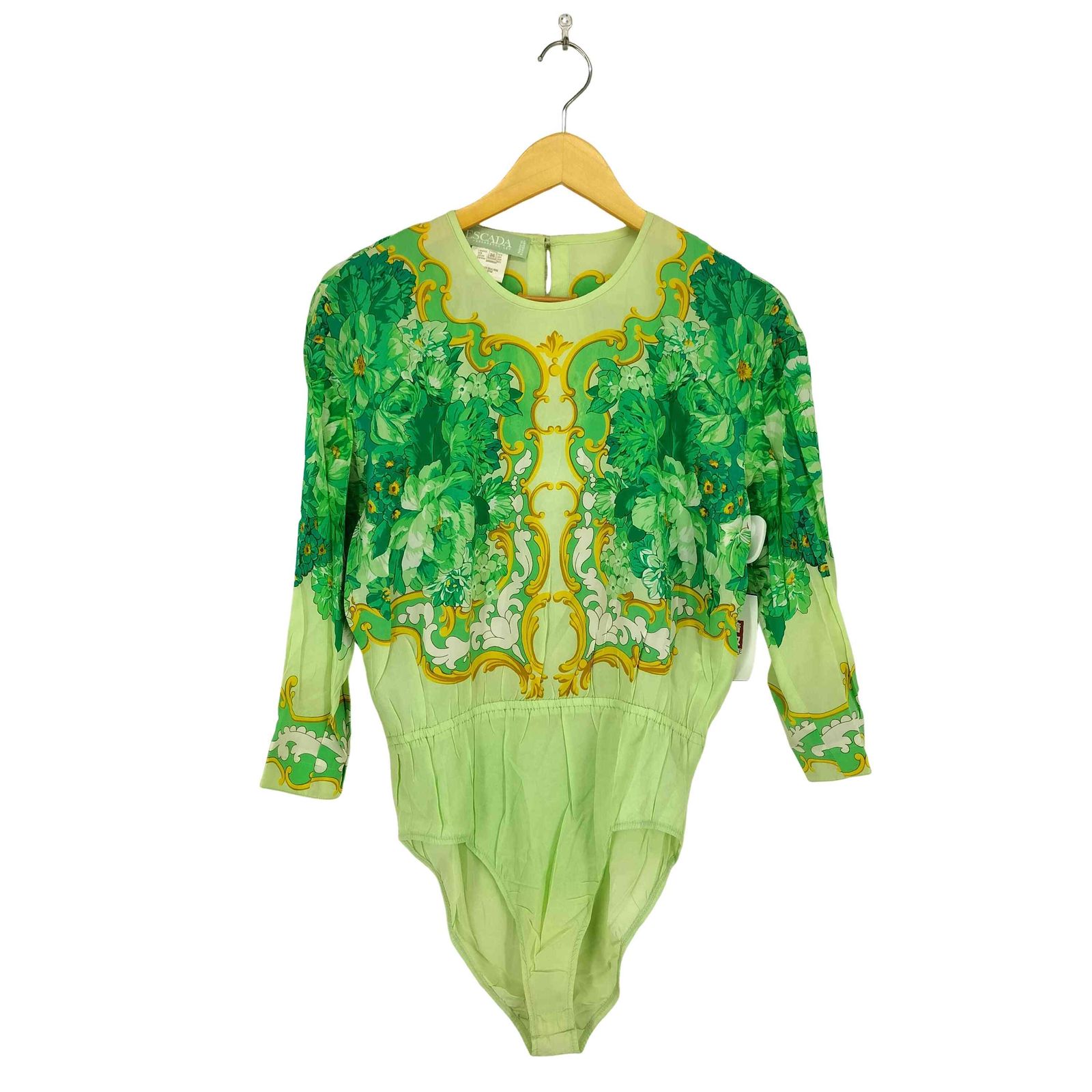エスカーダ ESCADA 総柄シルクボディスーツ レディース 36 - メルカリ