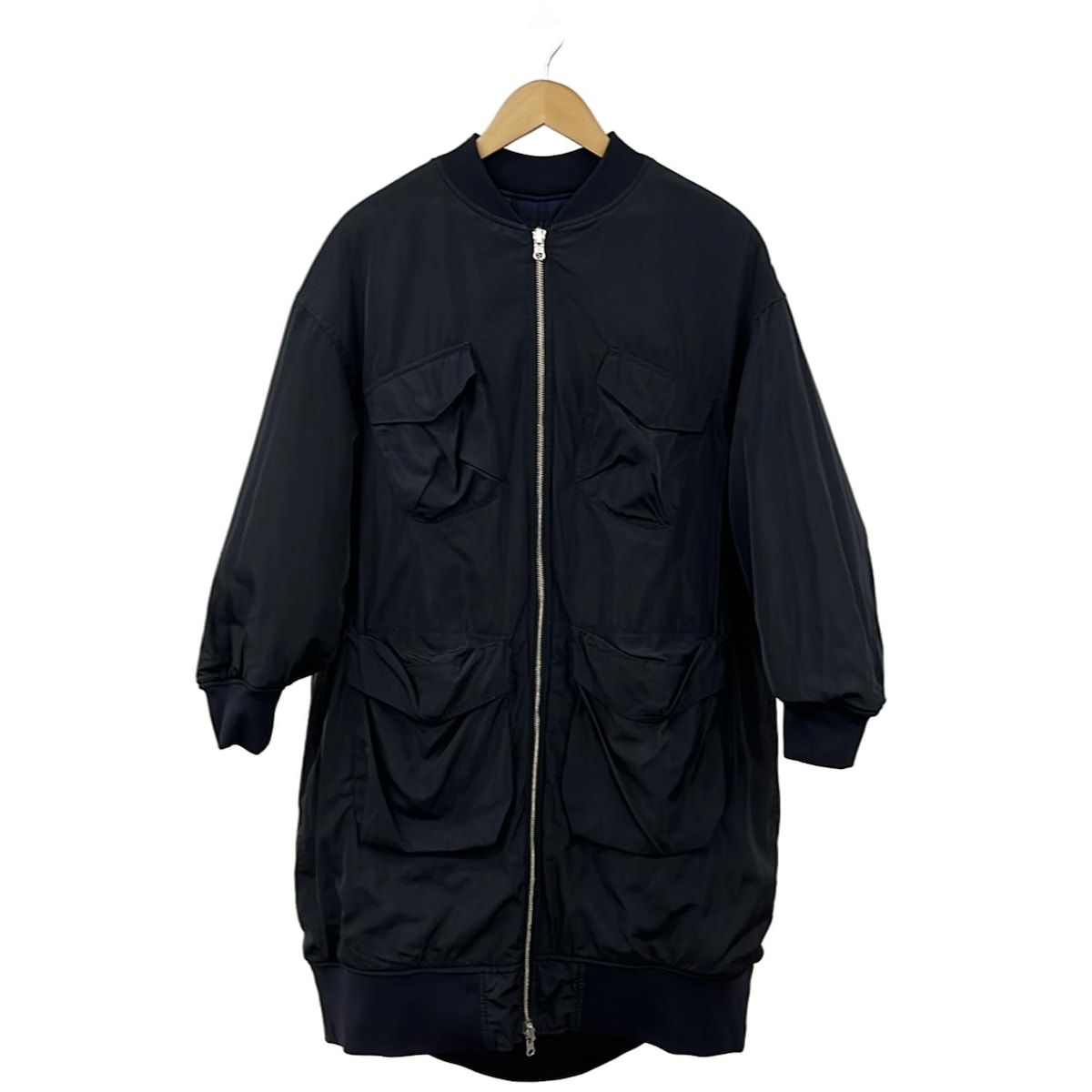 ZUCCA(ズッカ) コート サイズM レディース美品 - ネイビー×ダーク