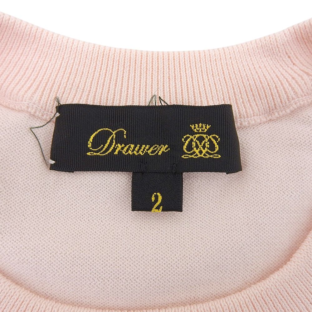 DRAWER ドゥロワー 16G天竺編み ノースリーブニット トップス