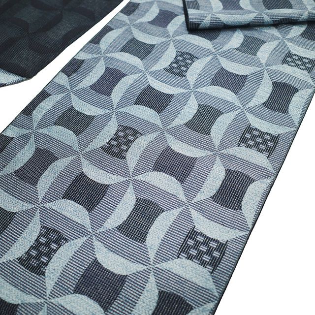 新古品】 名古屋帯 未使用 本場筑前博多織 正絹 全通 八寸 博多織 博多