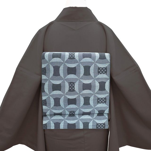 新古品】 名古屋帯 未使用 本場筑前博多織 正絹 全通 八寸 博多織 博多