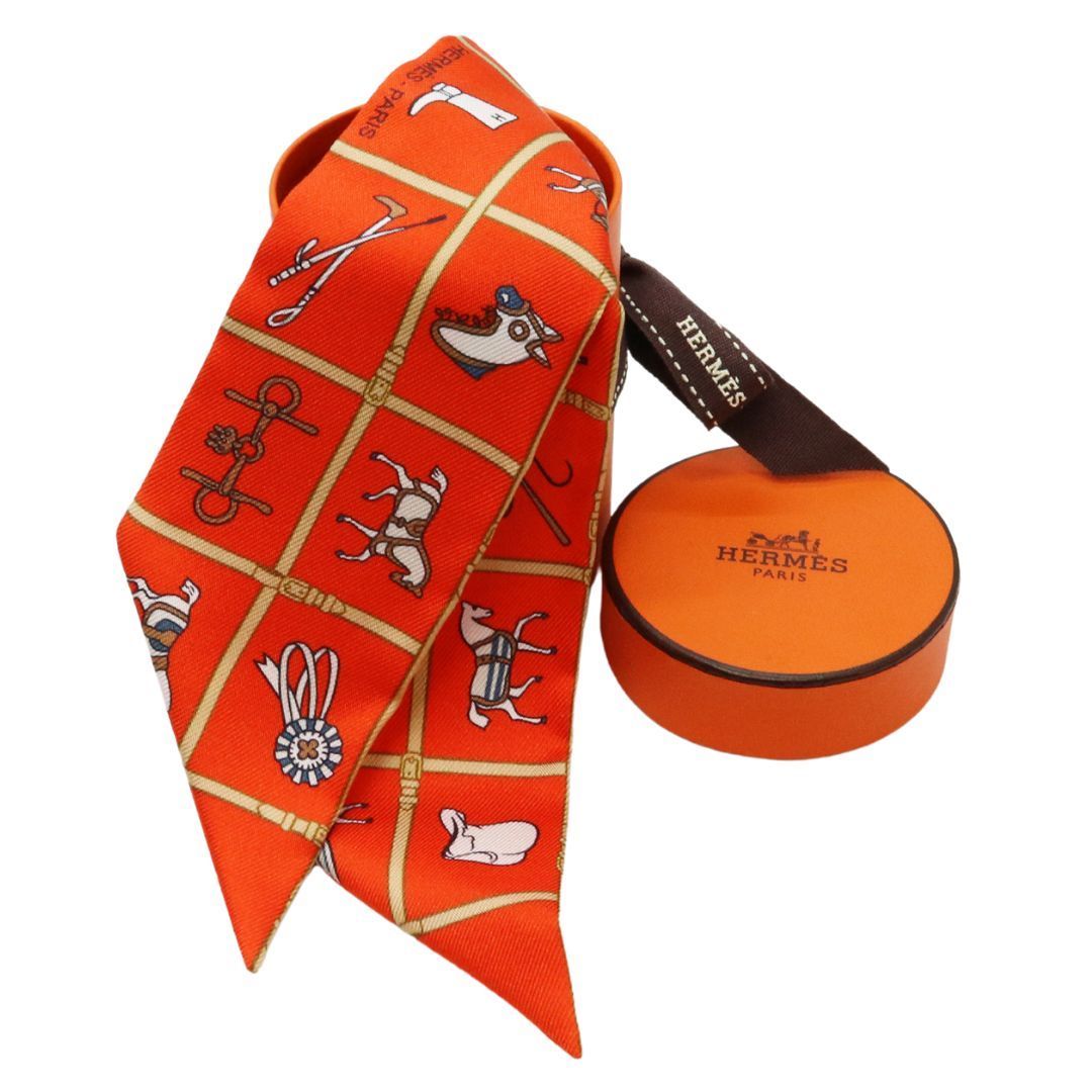 HERMES【エルメス】 ツイリー 馬着 ヴォーミリオン/ベージュ/ホワイト