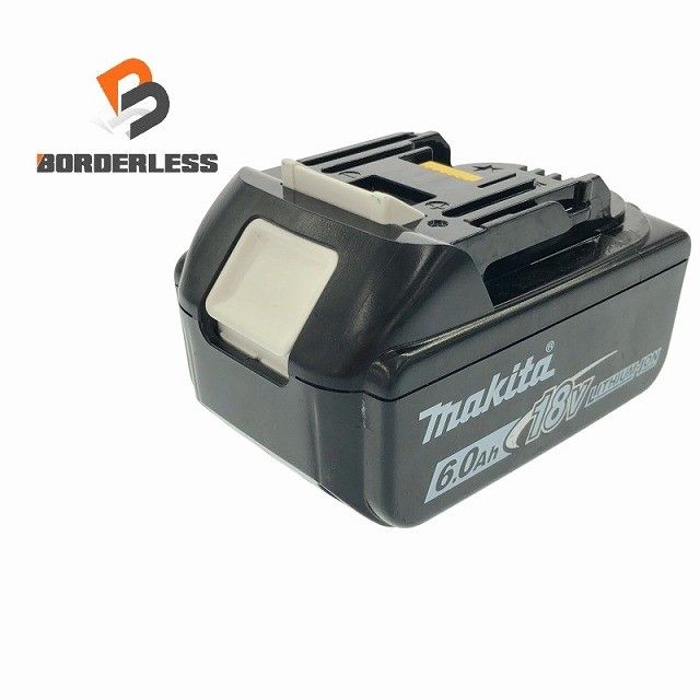 比較的 makita マキタ 18 V 6 0 Ah リチウムイオンバッテリー BL 1860 B 残量表示付 リチウムイオン電池 蓄電池 充電池