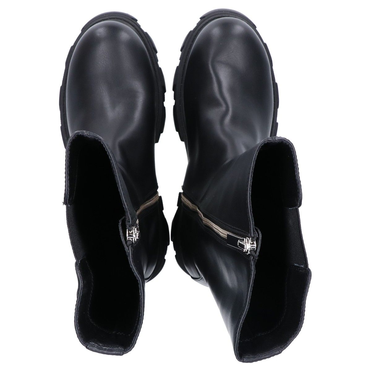 STUDIOUS ステュディオス 【美品】レザー サイドゴア ジップ ロング