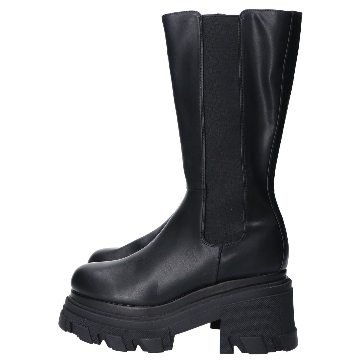 STUDIOUS ステュディオス 【美品】レザー サイドゴア ジップ ロング