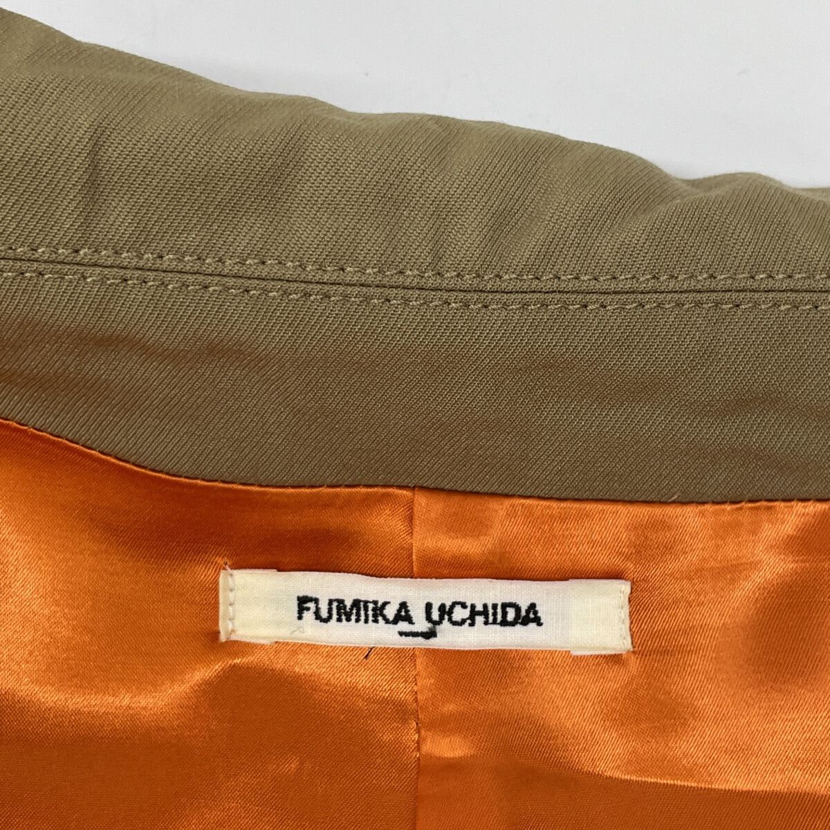 FUMIKA UCHIDA フミカウチダ ｶｰｷ ｳｰﾙｼﾙｸ ﾄﾚﾝﾁｺｰﾄ 34 - メルカリ