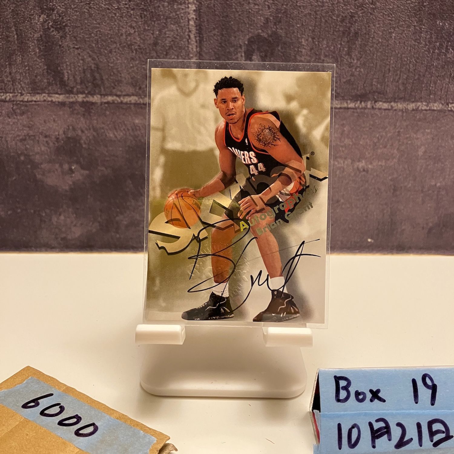 1998 SkyBox Brian Grant 直筆サインカード Portland Trail Blazers