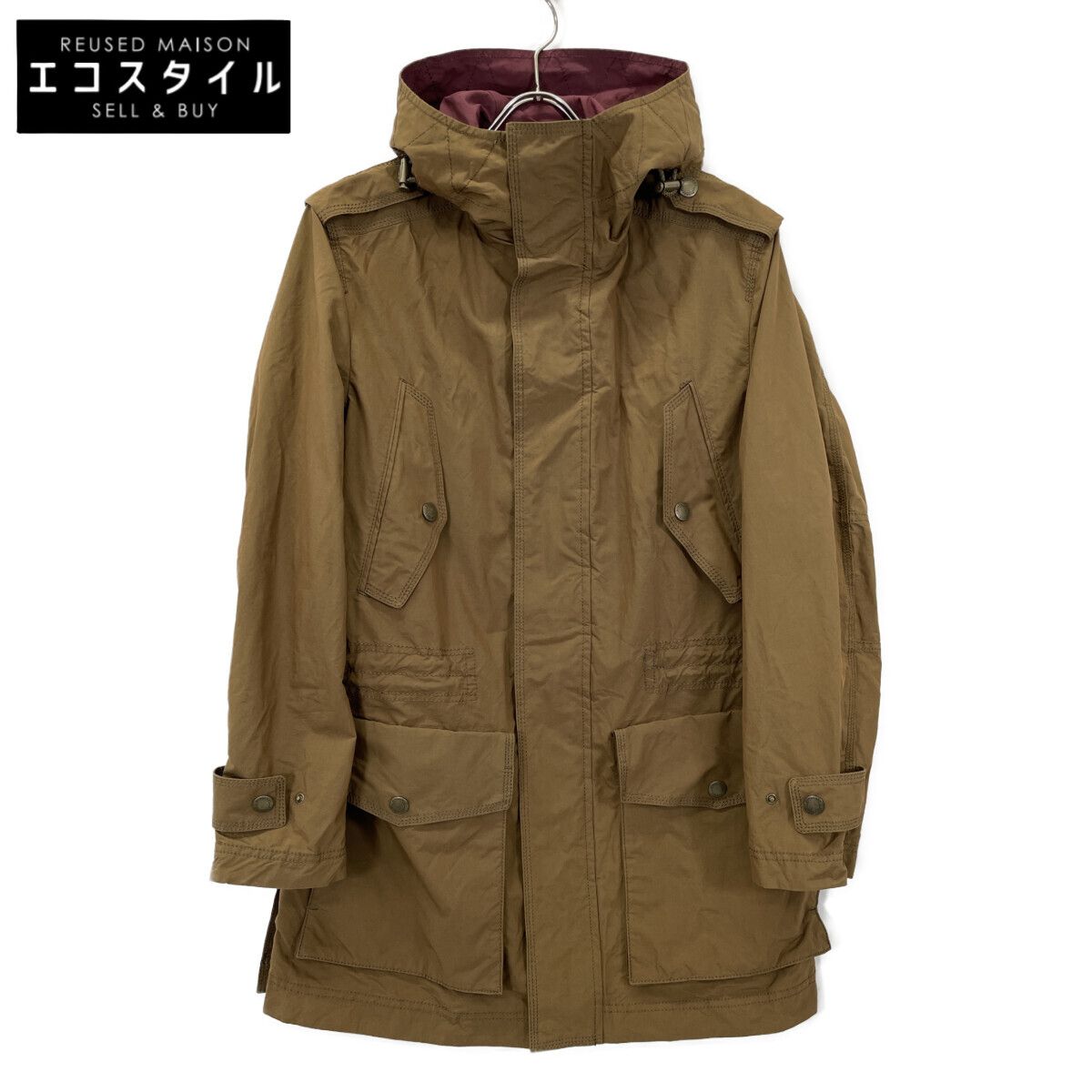 BURBERRY LONDON バーバリーロンドン ｶｰｷ ﾓｯｽﾞｺｰﾄ M - メルカリ