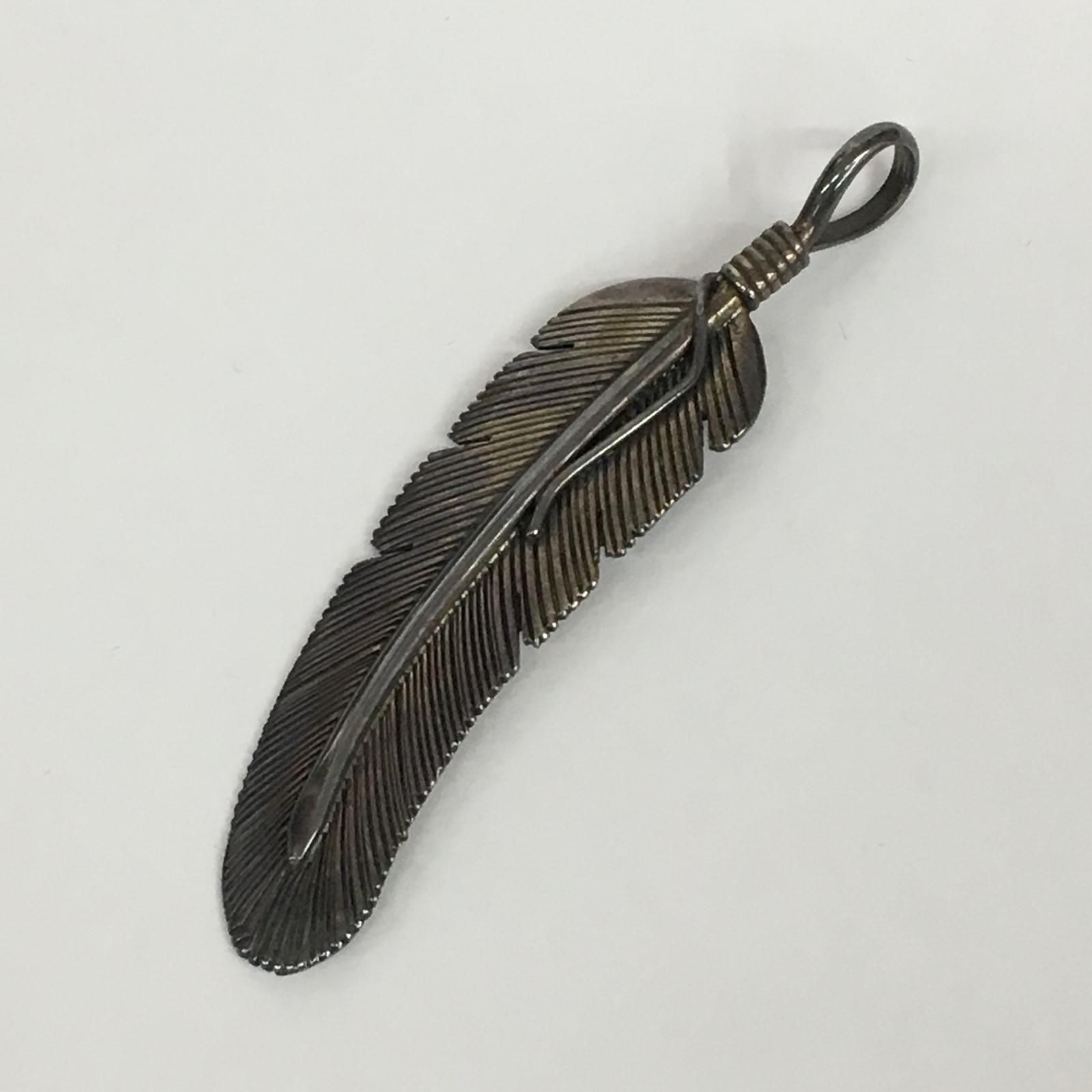 インディアンジュエリー ペンダントトップ Navajo Harvey Mace ﾌｪｻﾞｰ シルバー 134