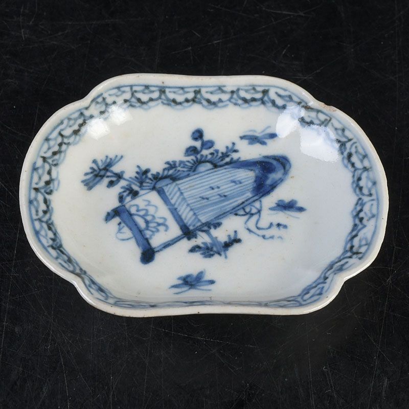 伊万里焼 古伊万里 染付 花籠文 小皿 四客 書付箱 C S522 - メルカリ