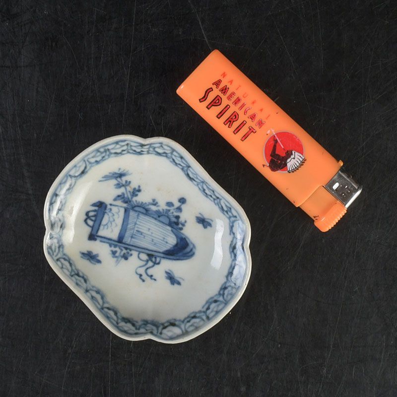 伊万里焼 古伊万里 染付 花籠文 小皿 四客 書付箱 C S522 - メルカリ