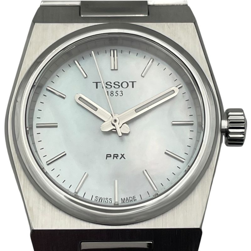 ティソ TISSOT PRX 25 mm ホワイトシェル T 137.010.11.111.00 ホワイト SS クオーツ レディース 腕時計