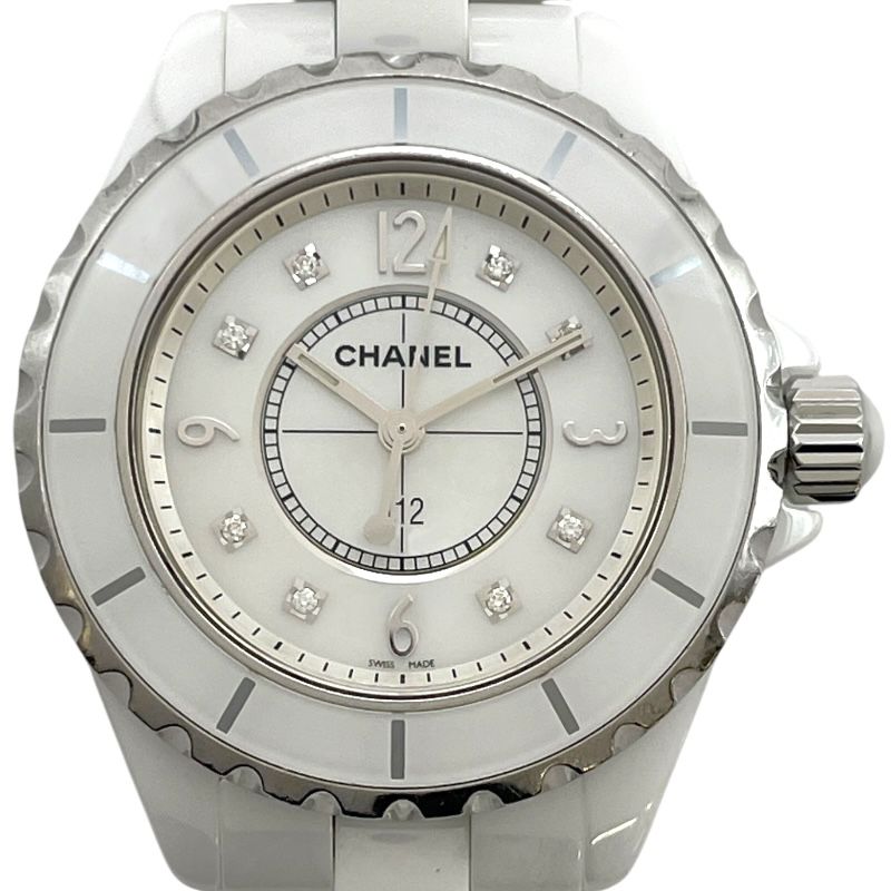 シャネル CHANEL J 12 33 MM H 2422 ホワイト セラミック クオーツ レディース 腕時計