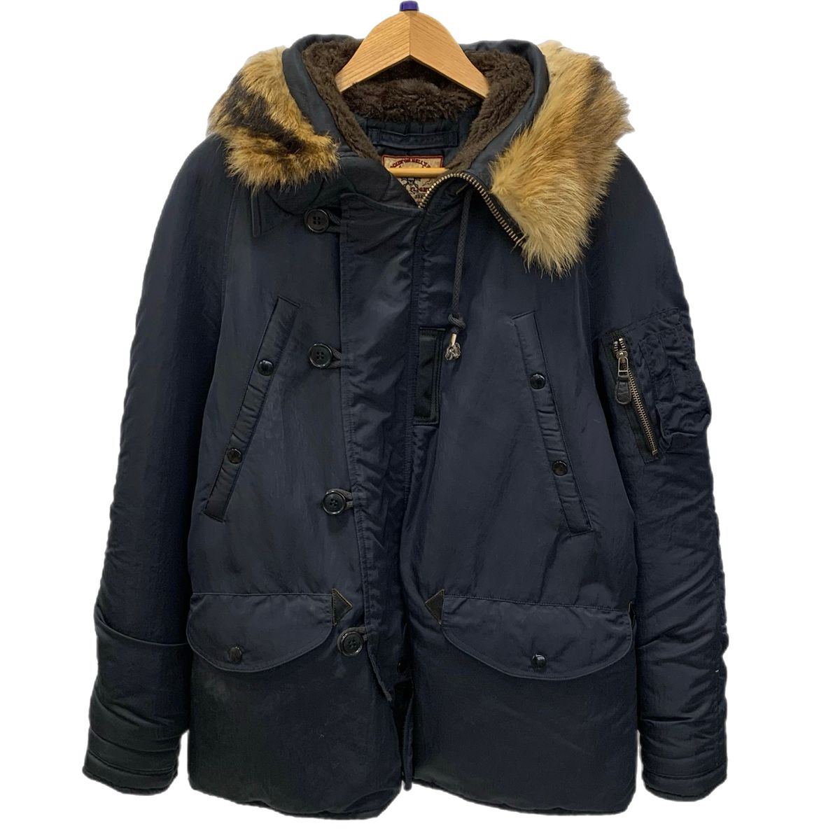 スカルジーンズ SKULL JEANS N-3 B ジャケット ブラック Sサイズ 201 MT-4904