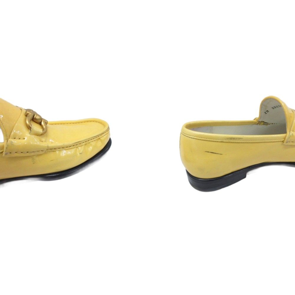 サルバトーレフェラガモ　イエロー レザー ローファー 金属バックル サルヴァトーレフェラガモ Salvatore Ferragamo ローファー スリッポン