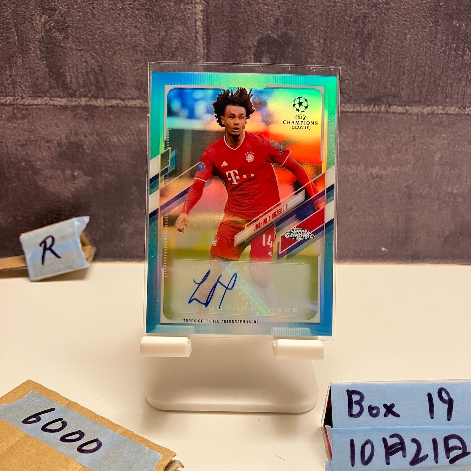 2020-21 Topps Chrome Joshua Zirkzee 147/199 直筆サインカード FC