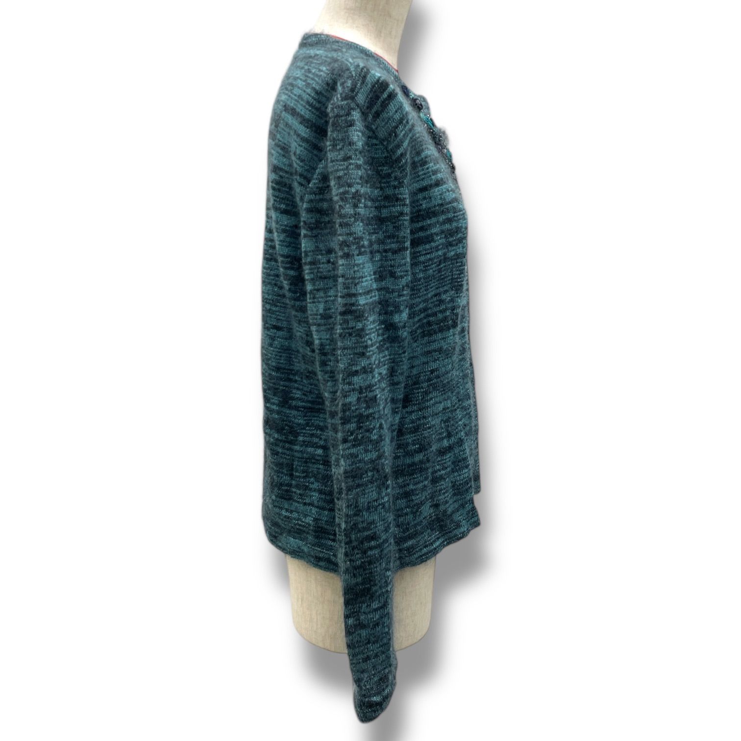 ATELIER SAGAN アトリエサガン ニットカーディガン フラワーモチーフ