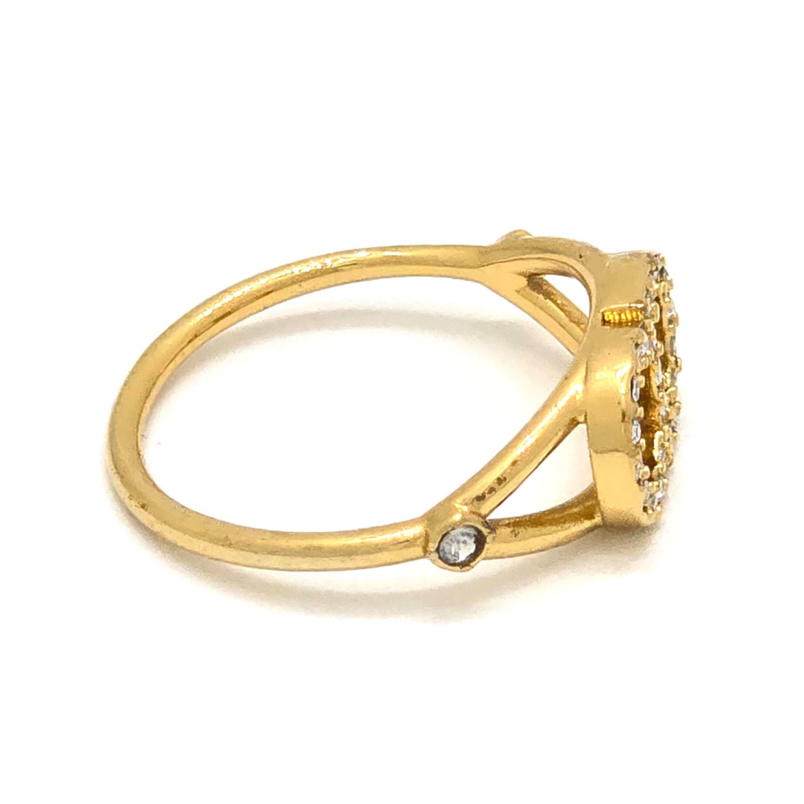 超美品Dior CLAIR D LUNE クレール ディー リュゴールドリングS 現行品】ディオール CLAIR D LUNE ゴールド リング 指輪 Mサイズ