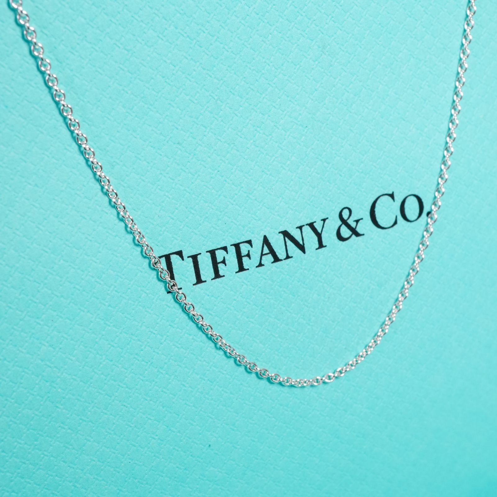 極美品76cm ティファニー ロングチェーン シルバー ネックレス25-2560