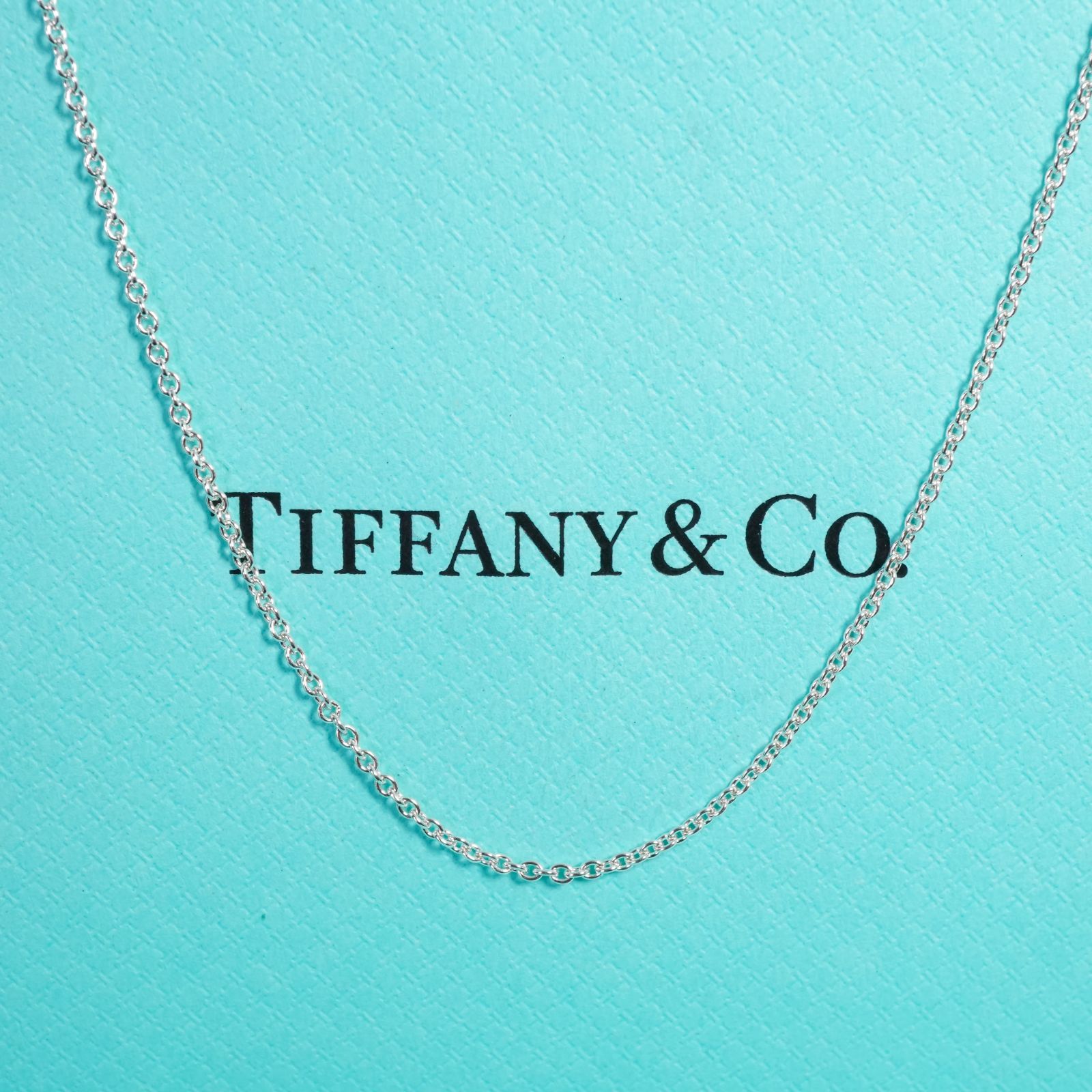 極美品76cm ティファニー ロングチェーン シルバー ネックレス25-2560