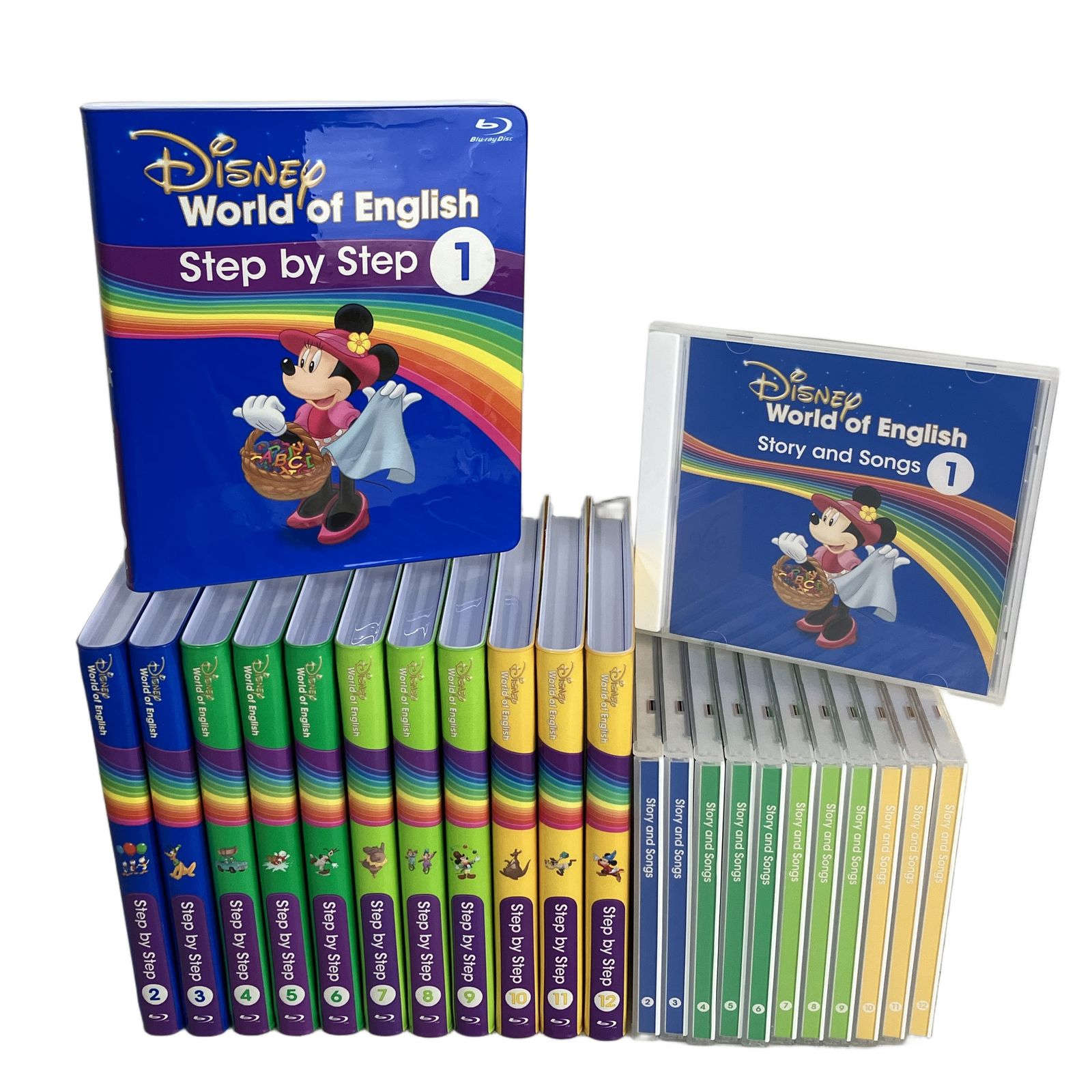 DWE ディズニー英語システム　ステップバイステップ　CD Blu-ray DWE ステップバイステップ 2019年頃 Blu-ray CD セット ディズニー英語