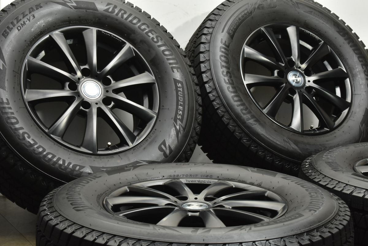 バリ溝 製 チームスパルコ 17 in 7 5 J 44 PCD 127 ブリヂストン ブリザック DM V 3 265 70 R ジープ ラングラー JL JK 等に
