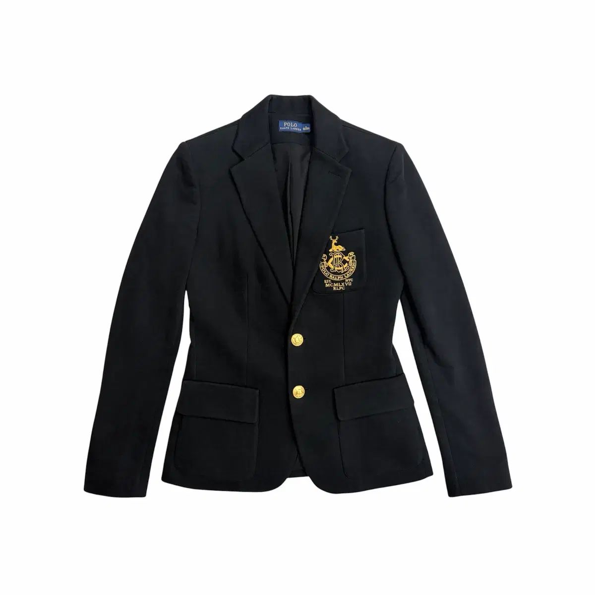 POLO RALPH LAUREN ポロラルフローレン ウィメンズ ゴールド ブラック ブレーザー ジャケット 0 size