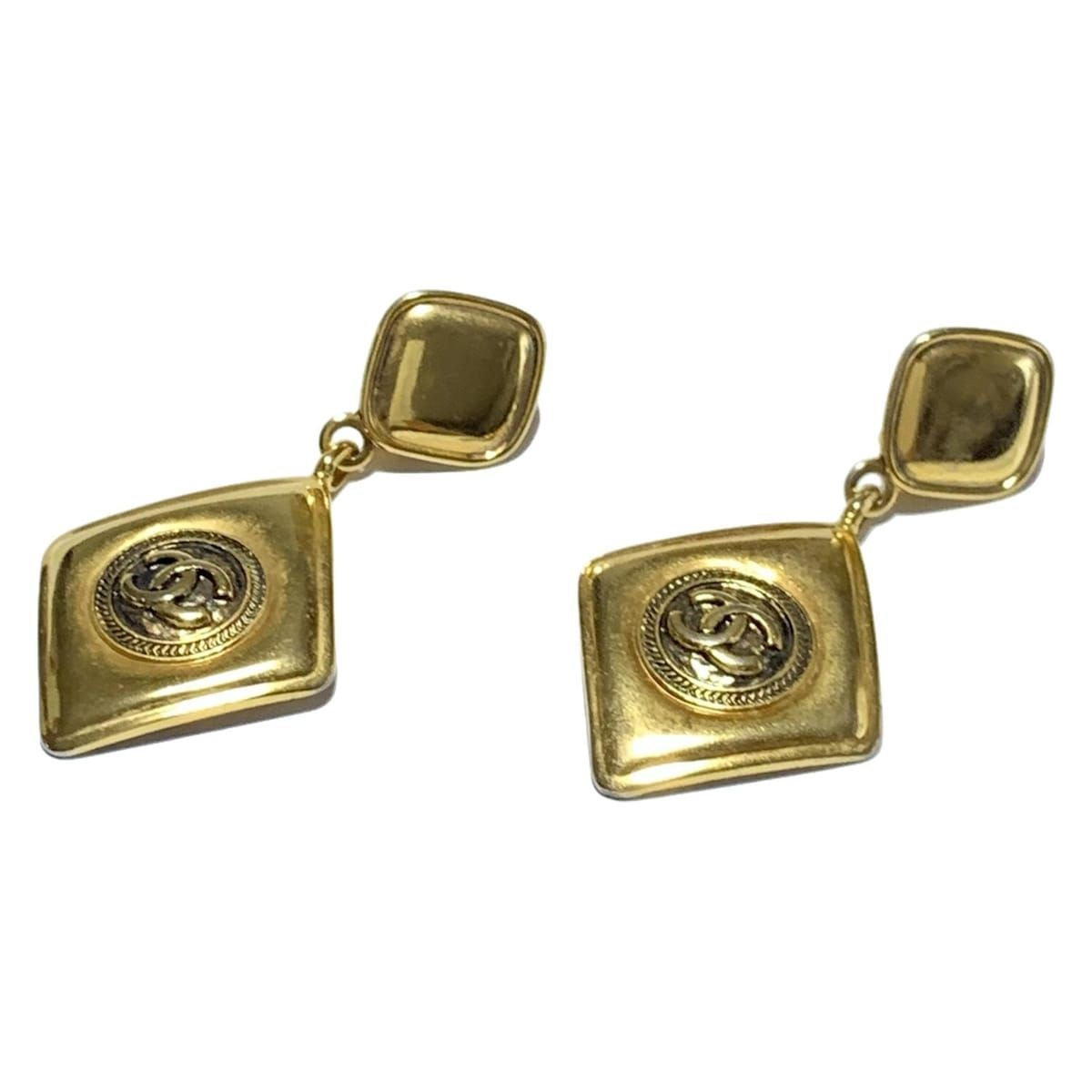 CHANEL シャネル イヤリング ゴールド ココマーク ひし形