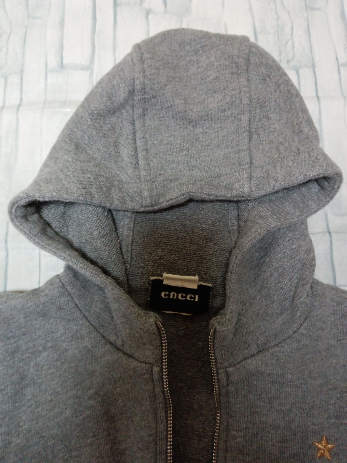 GUCCIグッチジップパーカーベビーキッズグレーサイズ24（85-90cm相当