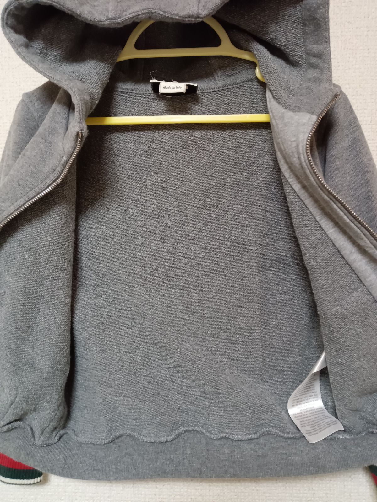GUCCIグッチジップパーカーベビーキッズグレーサイズ24（85-90cm相当 