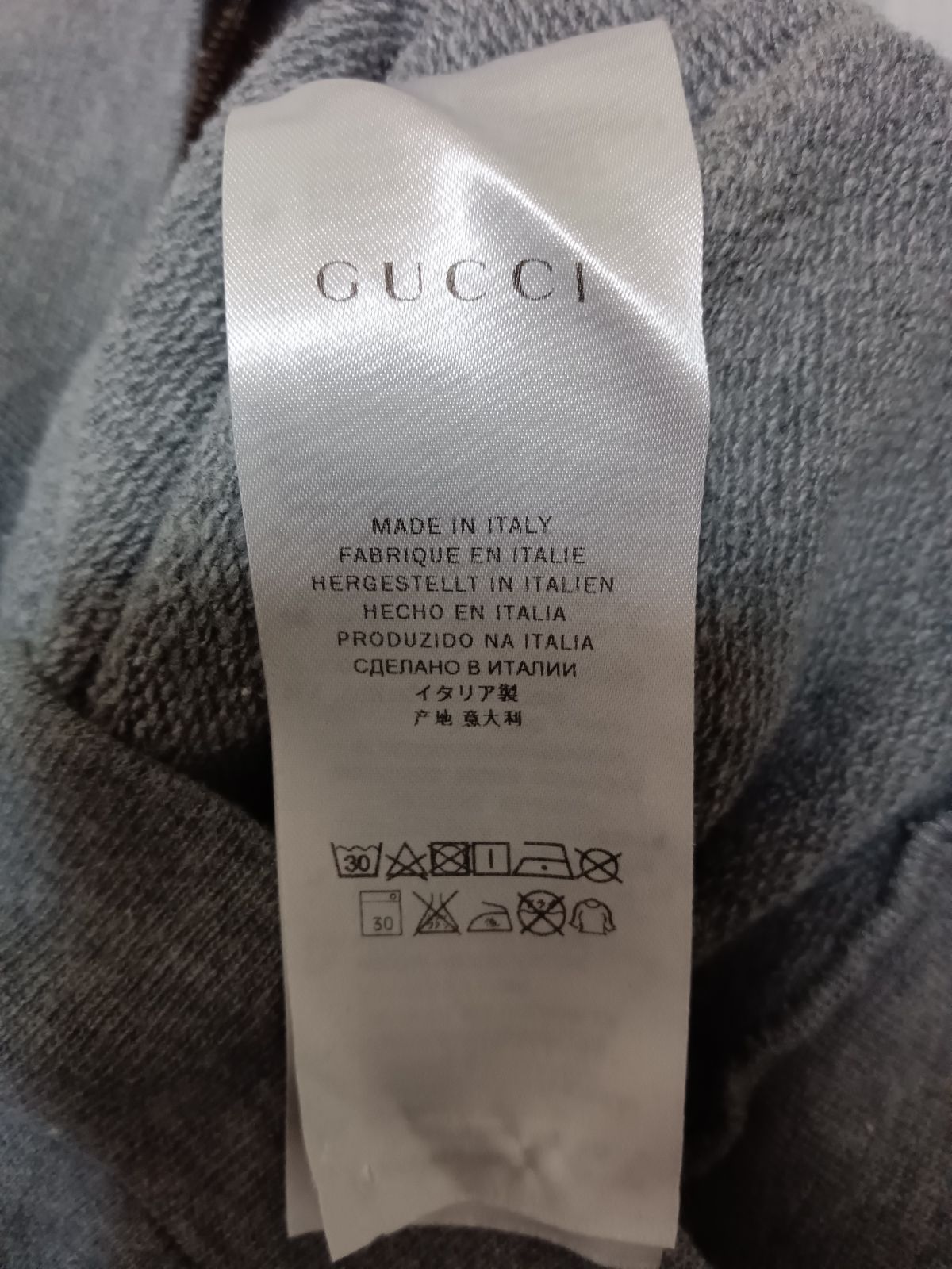 GUCCIグッチジップパーカーベビーキッズグレーサイズ24（85-90cm相当 