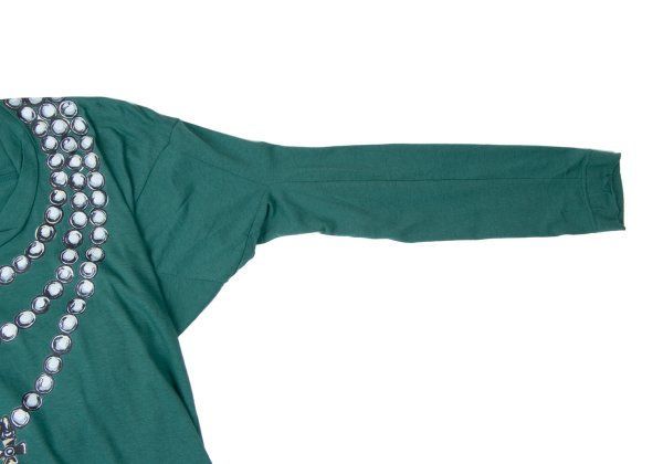  ヴィヴィアンウエストウッド レッドレーベルVivienne Westwood Red Label オーブチェーンネックレスプリントオフショルダーカットソー 緑2 半袖(Tシャツ) Tシャツ カットソー