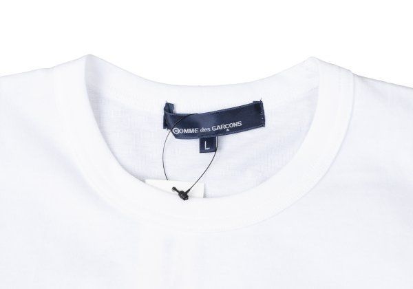  コムデギャルソンCOMME des GARCONS サークルプリントTシャツ 白L 半袖(Tシャツ) Tシャツ カットソー