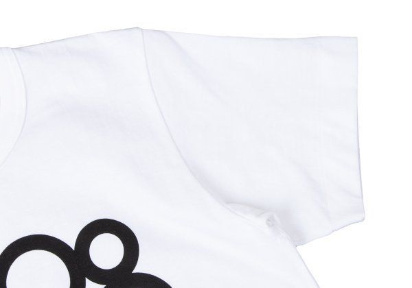 サークルプリントTシャツ 白L