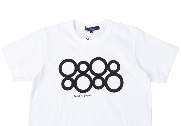 コムデギャルソンCOMME des GARCONS サークルプリントTシャツ 白L