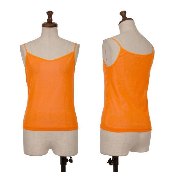 プリーツプリーズPLEATS PLEASE メッシュキャミソール オレンジ3