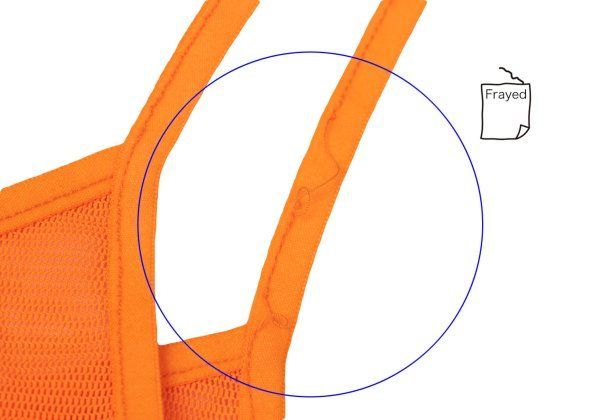  プリーツプリーズPLEATS PLEASE メッシュキャミソール オレンジ3 キャミソール トップス