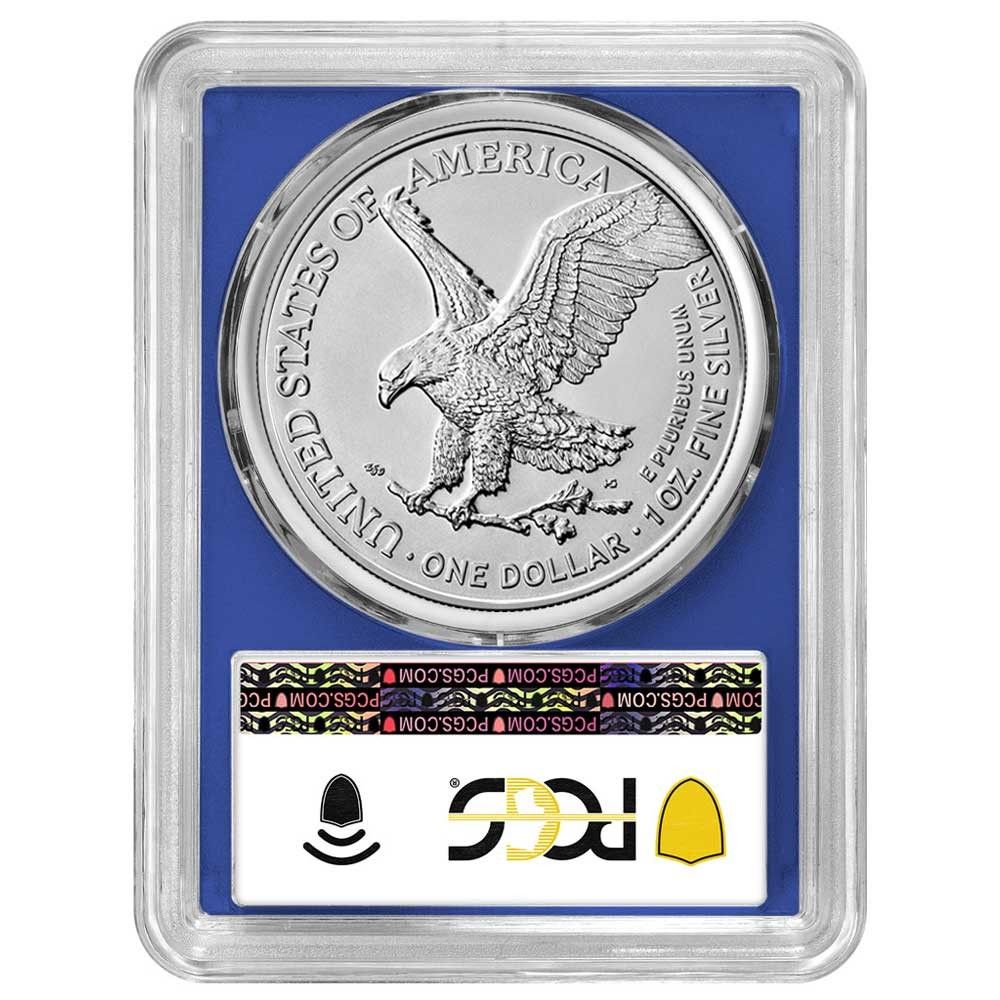 2026年 W 1 1オンス アメリカンシルバーイーグル PCGS MS 70 FDOI ブルーラベル ブルー