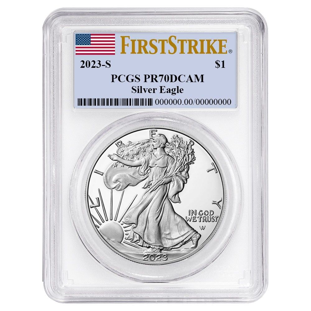 2025-S 1 1オンス プルーフ アメリカンシルバーイーグル PCGS FS フラッグラベル ホワイト